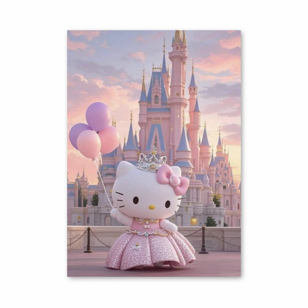 Poster Hello Kitty Princesse Fantaisie