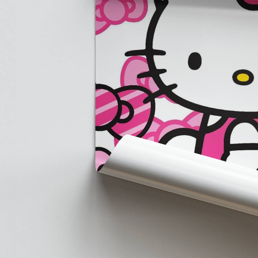 Poster Hello Kitty Ruban Rose