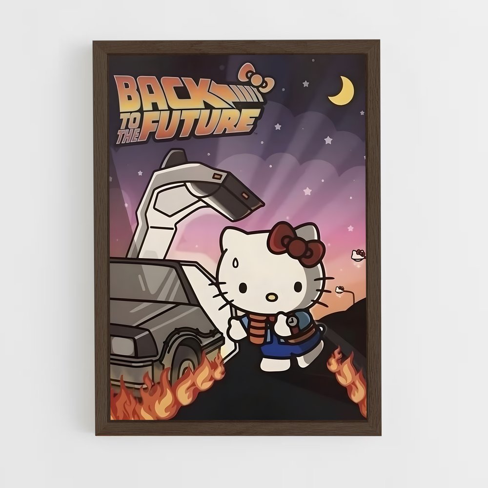 hello-kitty-7 cadre Bois foncé