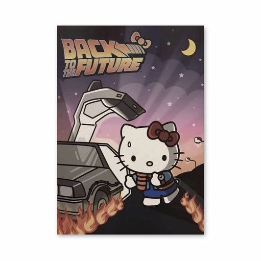 Poster Retour vers le Futur Kawaii