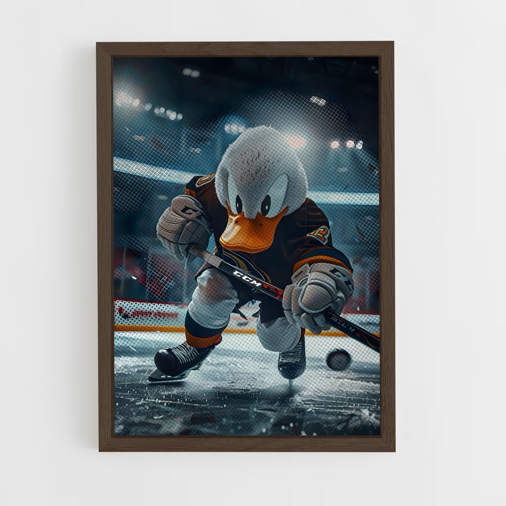 hockey-41 cadre Bois foncé