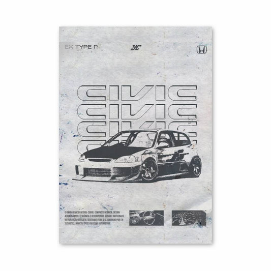 Poster 1983 CBR400F Vintage