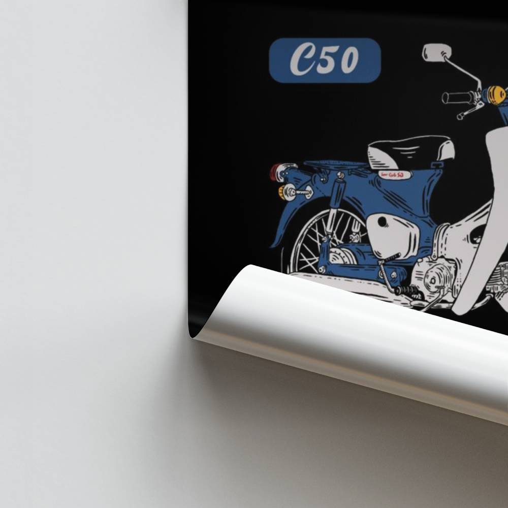 Poster Honda Super Cub 1966