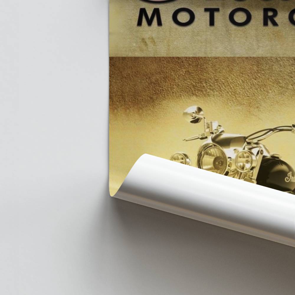 Poster Indian Vintage Motorcycle