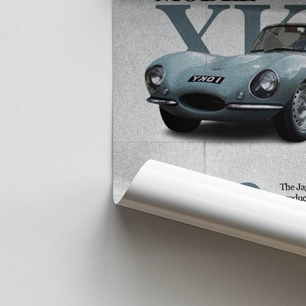 Poster Jaguar XKSS Vintage