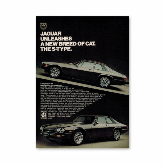 Poster Jaguar S-Type Vintage