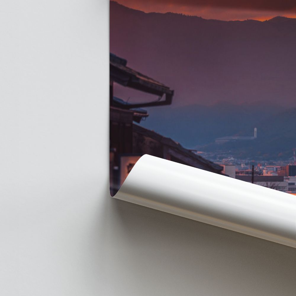 Poster Japon Montagne
