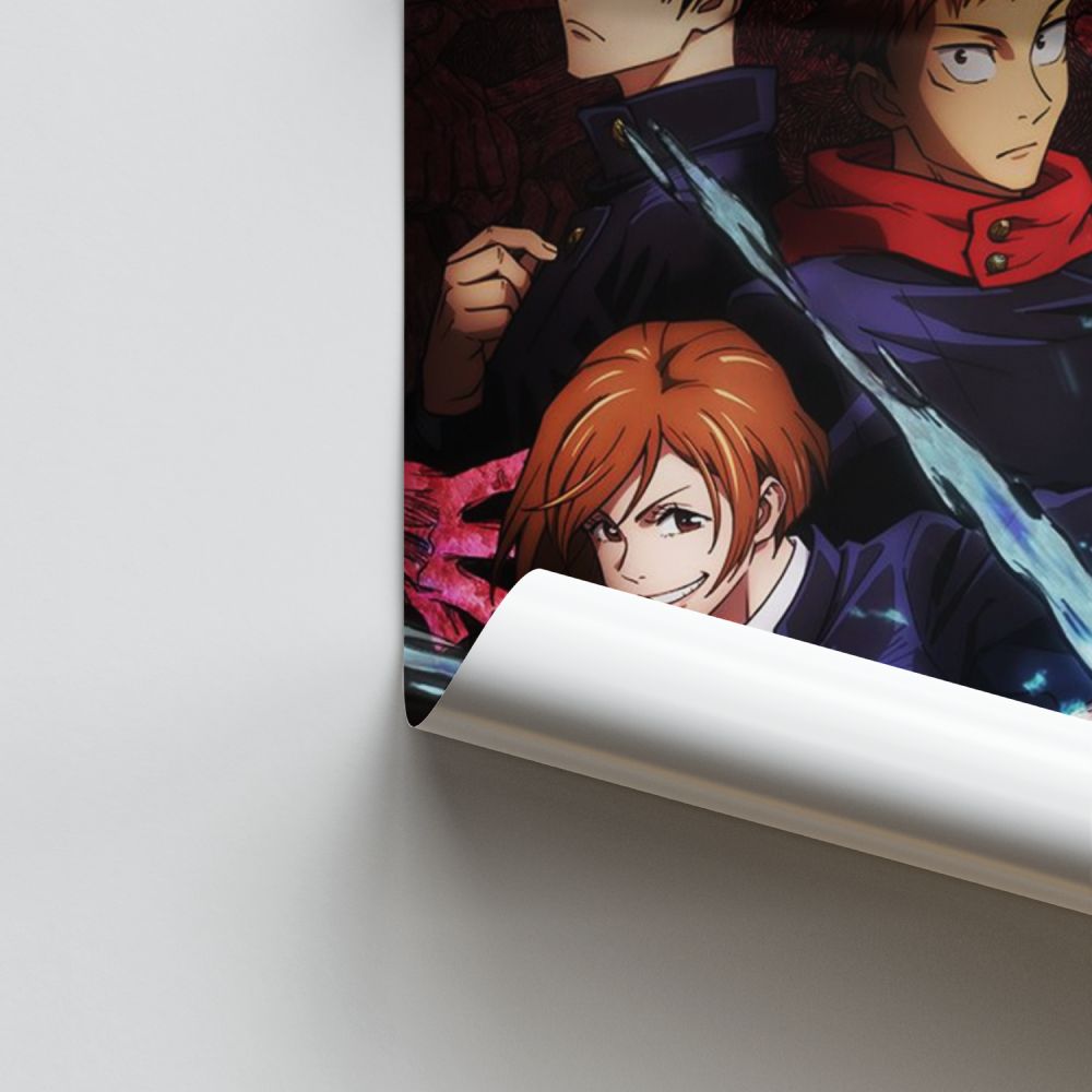 Poster Jujutsu Kaisen Équipe