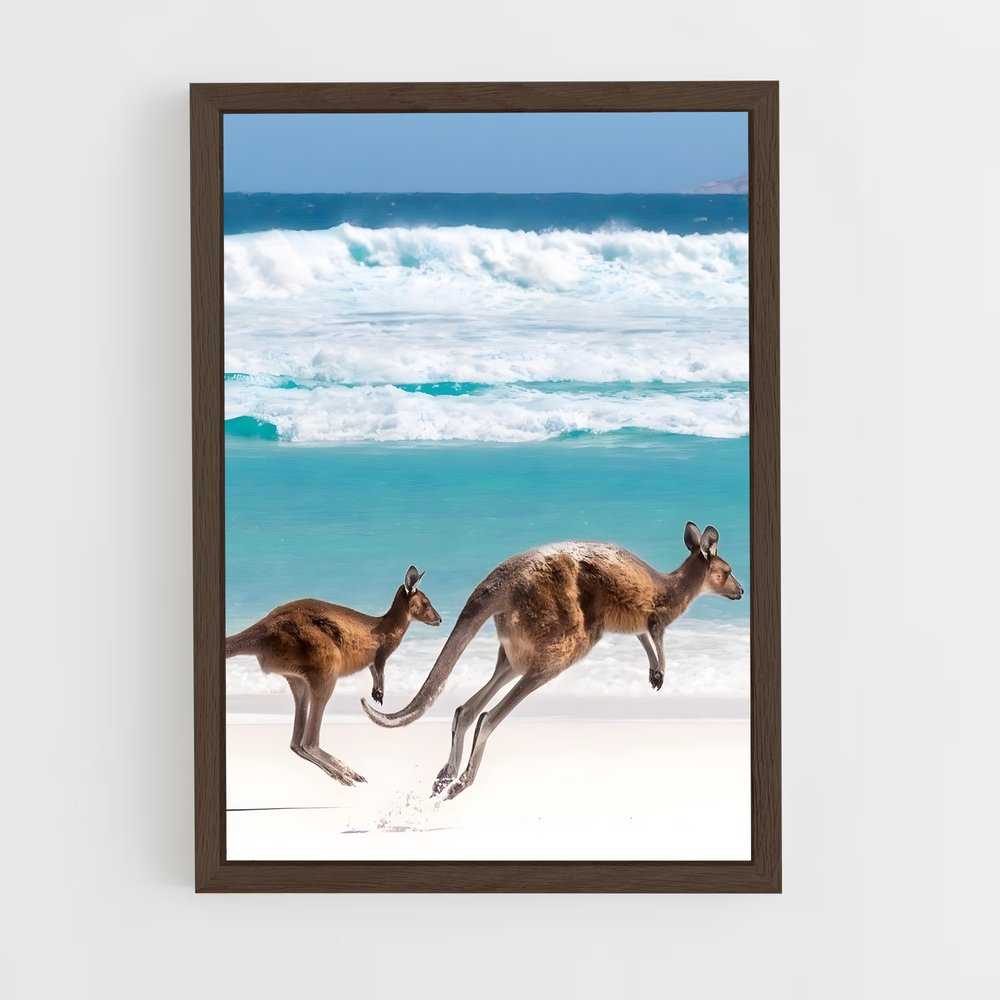 kangaroo-3 cadre Bois foncé
