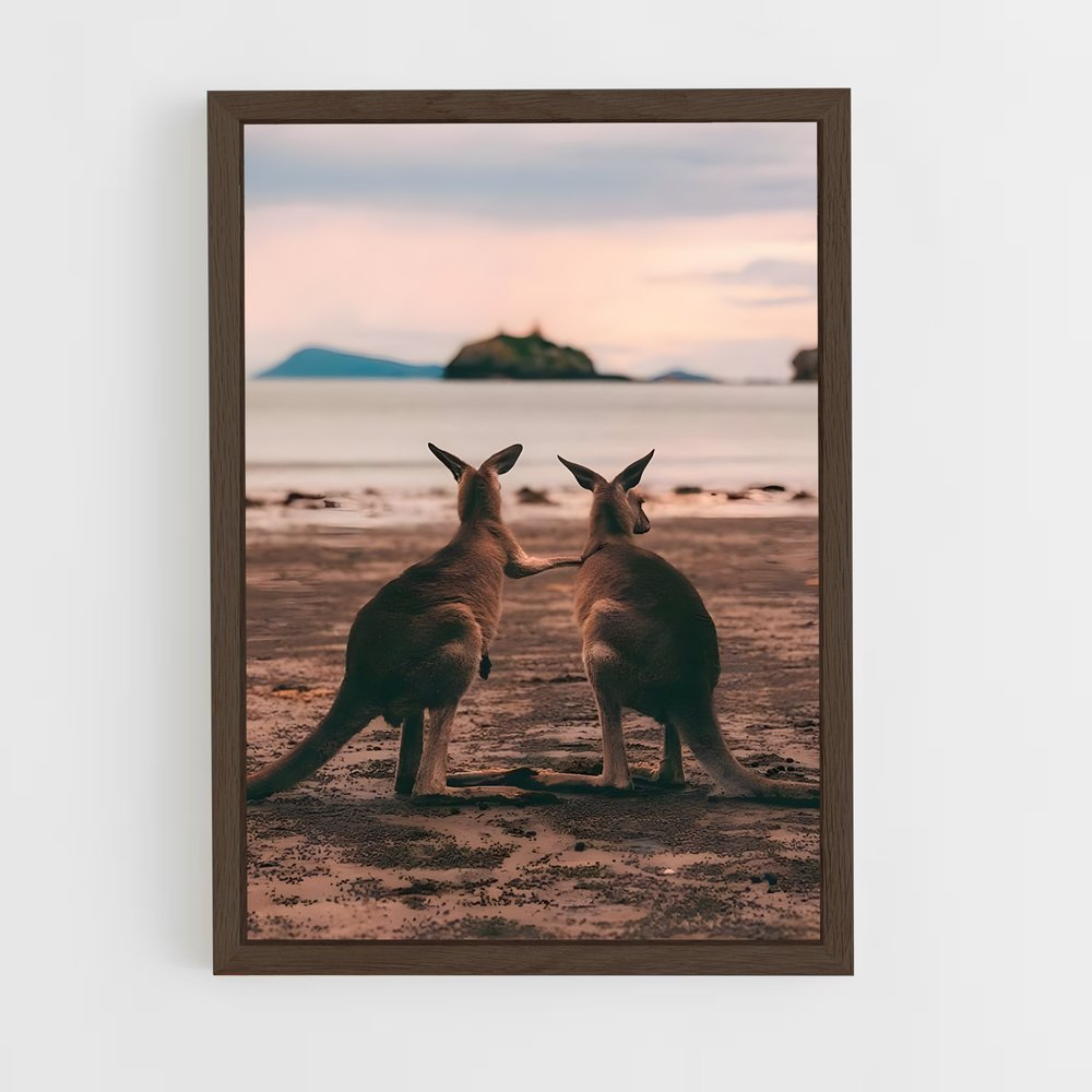 kangaroo-8 cadre Bois foncé
