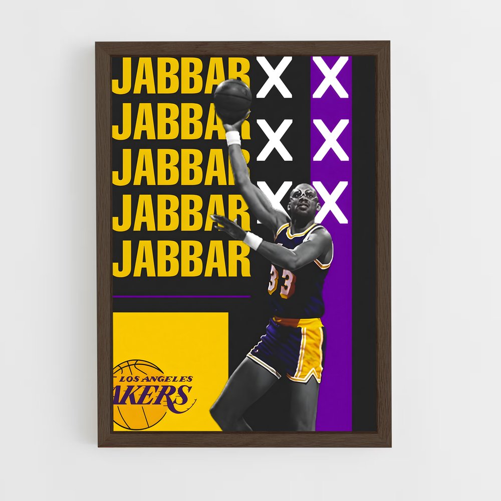 kareem-abdul-jabbar-2 cadre Bois foncé
