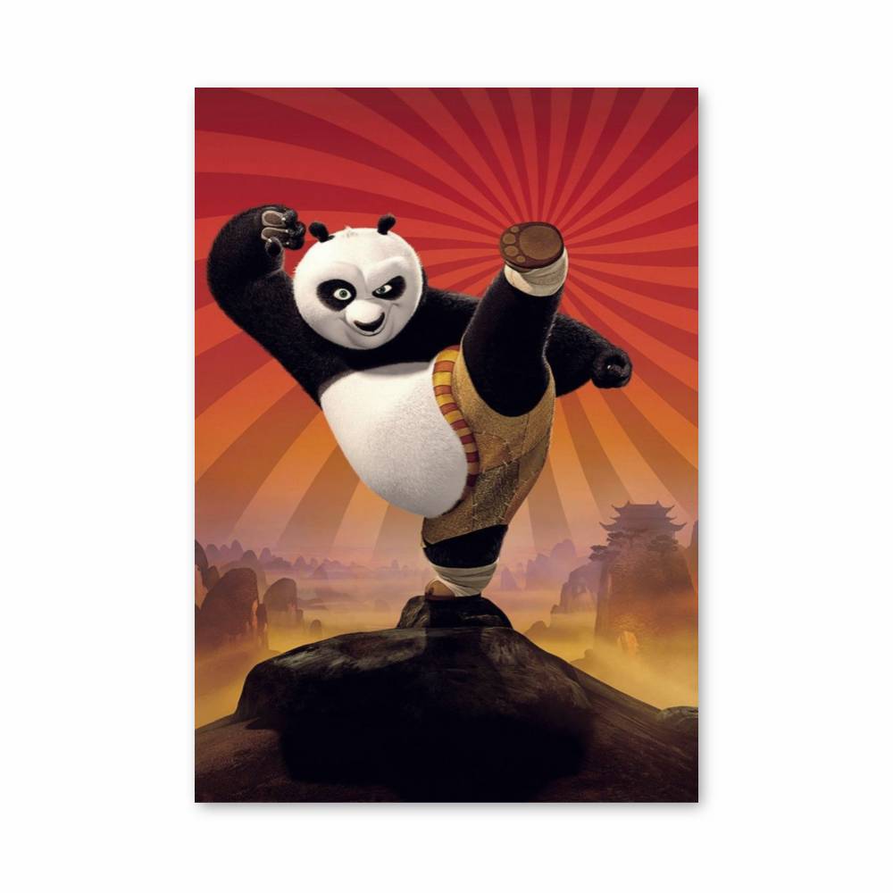 Poster Art Martial Panda