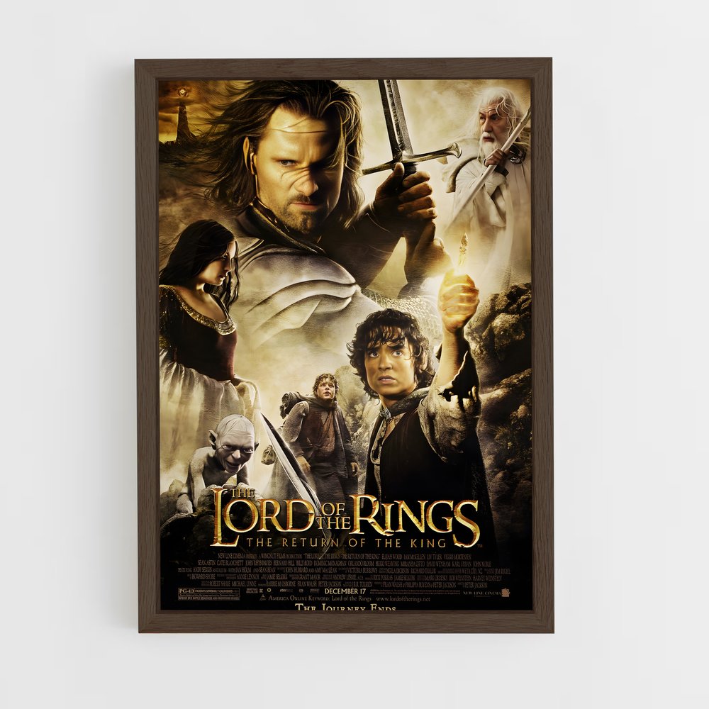 lord-of-the-ring-5 cadre Bois foncé