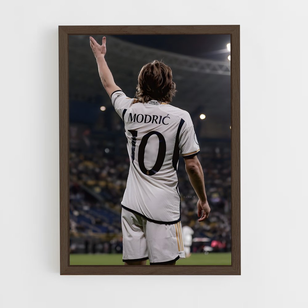 luka-modric-7 cadre Bois foncé