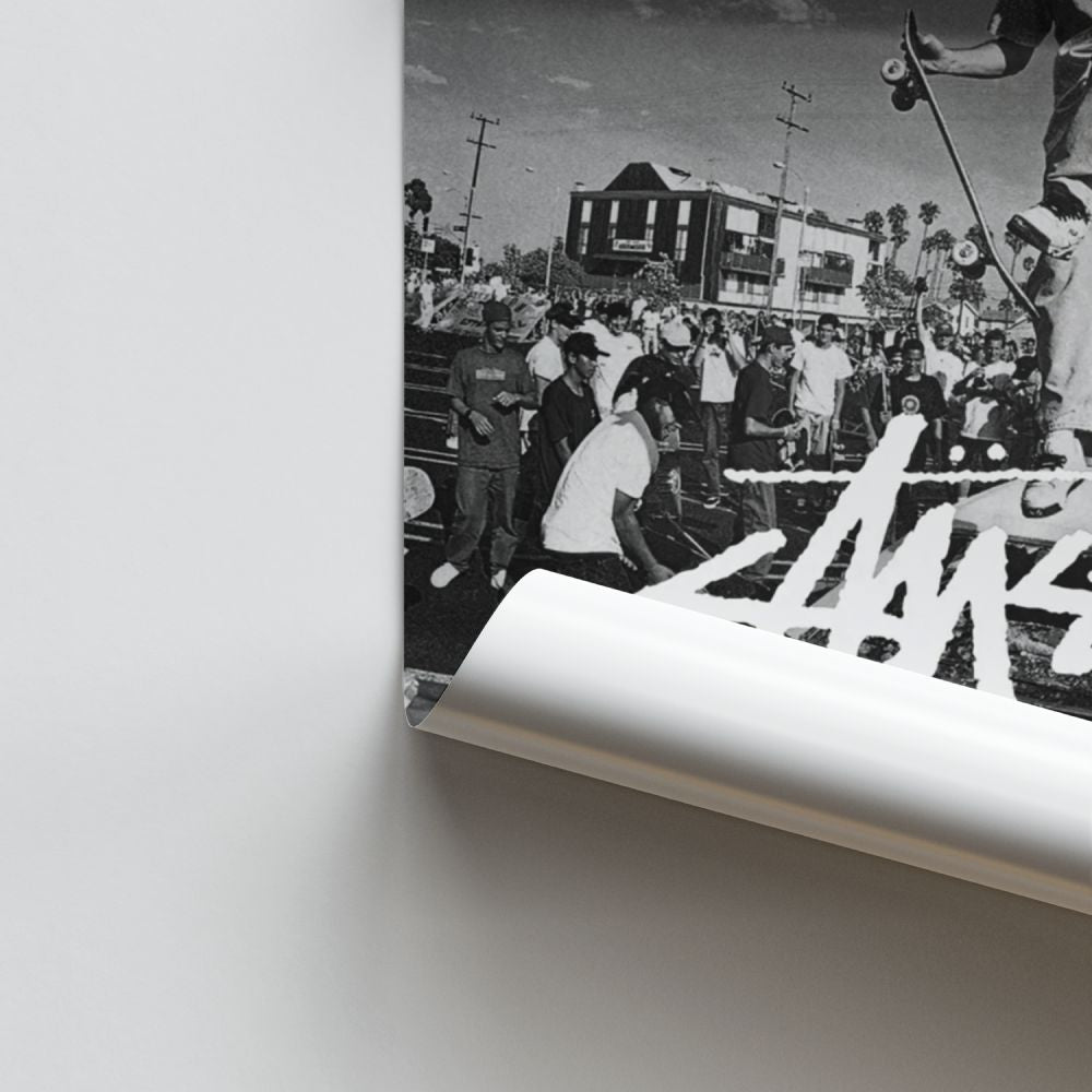 Poster Stussy Noir et Blanc