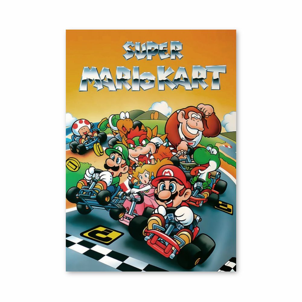 Poster Mario Kart Rétro