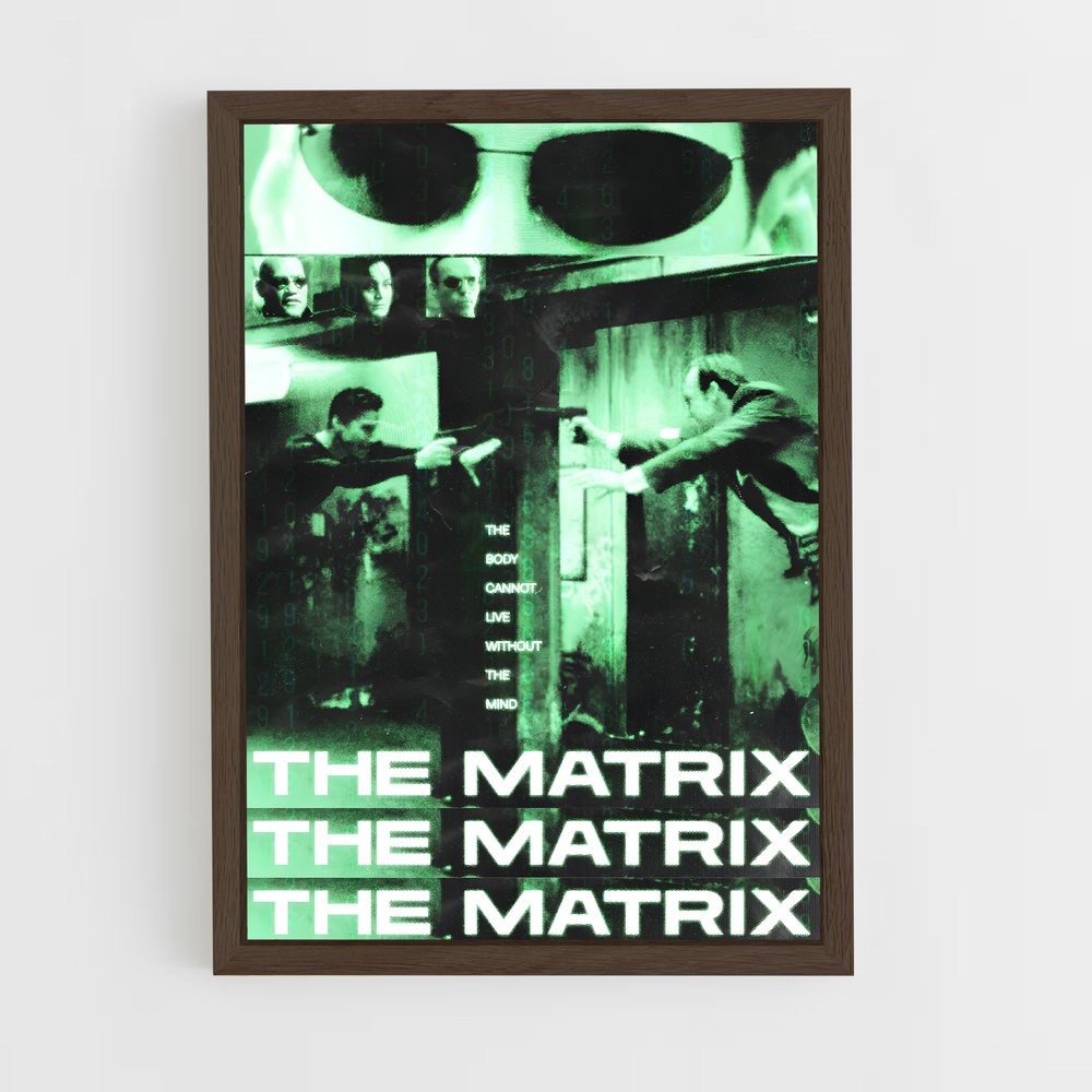matrix-16 cadre Bois foncé