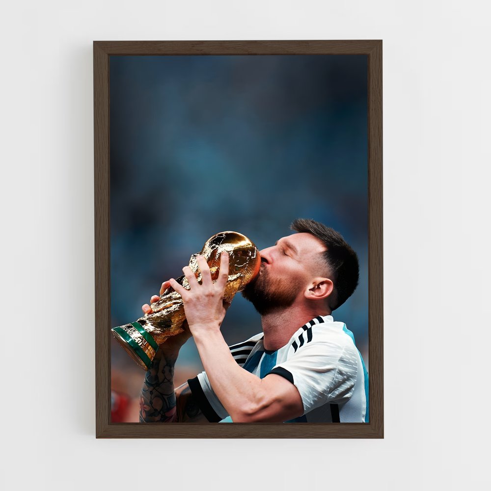 messi-2 cadre Bois foncé