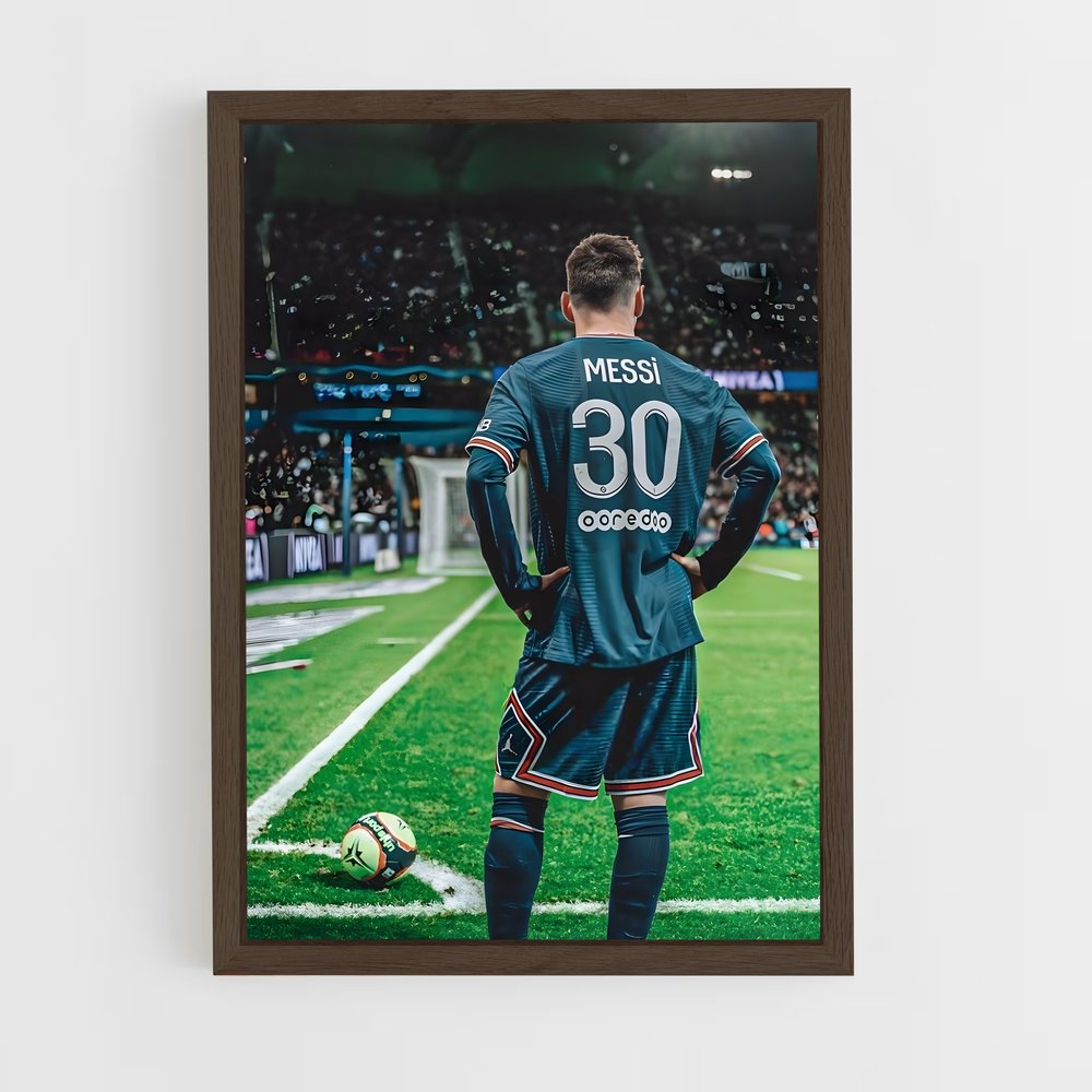 messi-3 cadre Bois foncé