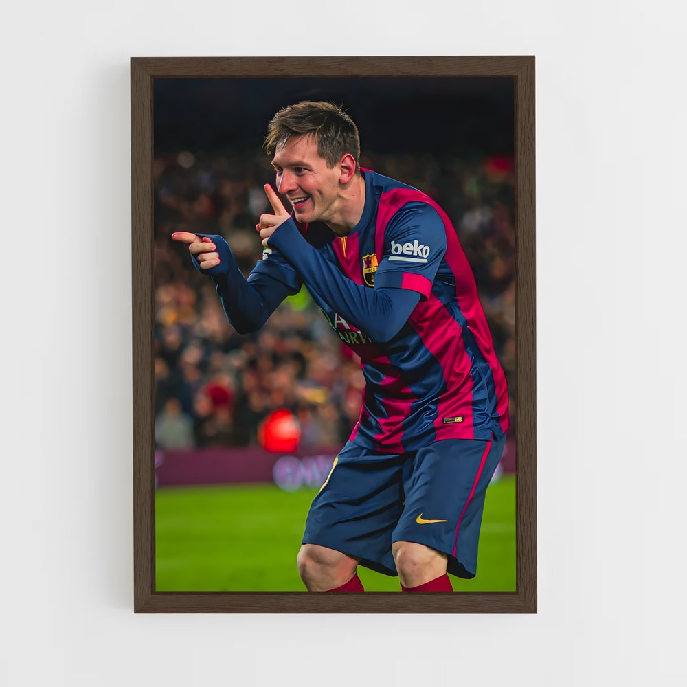 messi-4 cadre Bois foncé