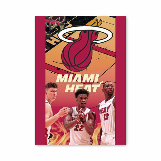 Poster Miami Heat Flames