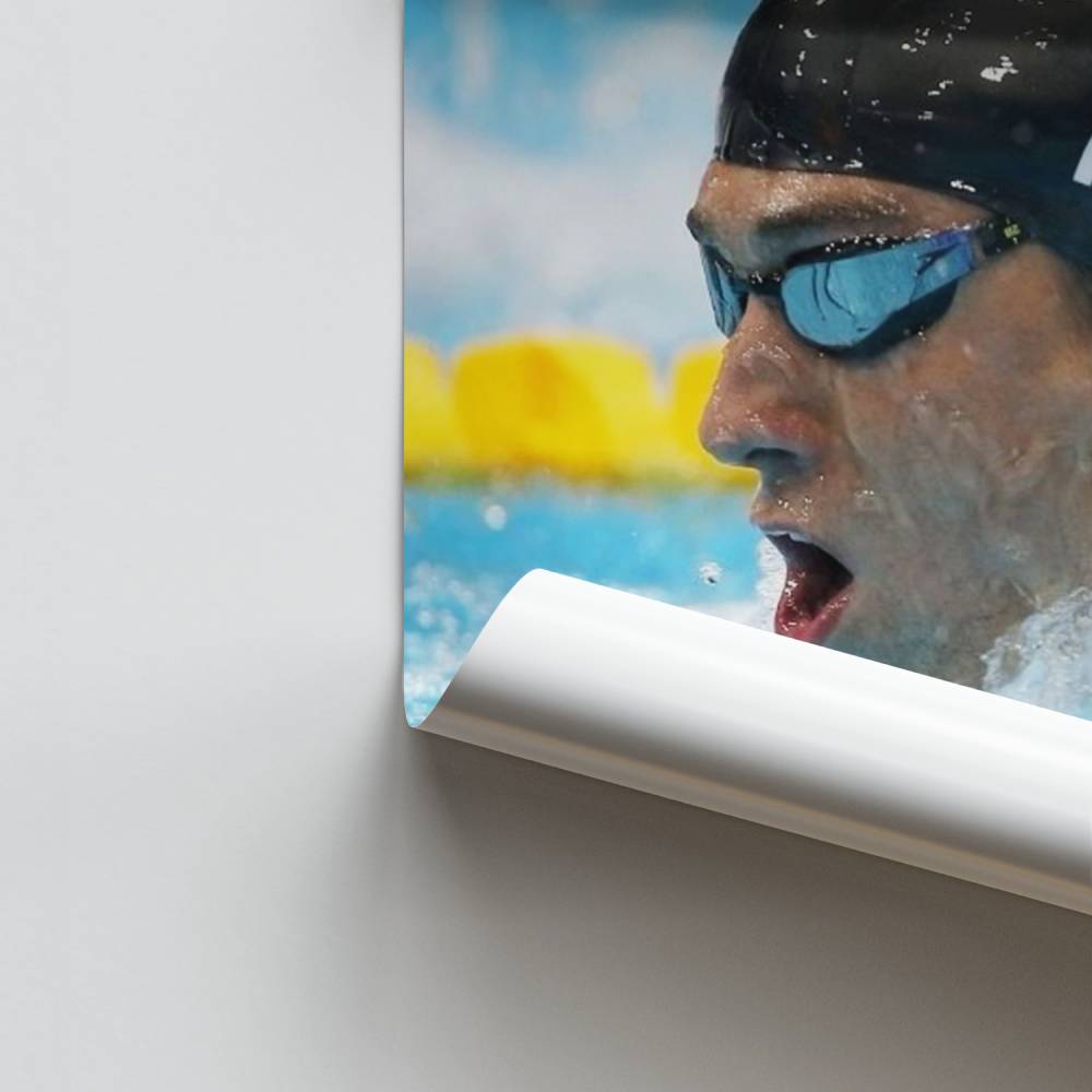 Poster Nageur Olympique