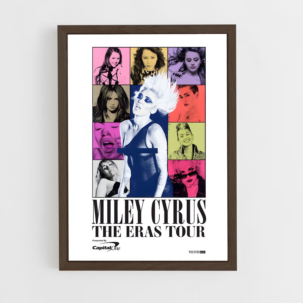 miley-cyrus-2 cadre Bois foncé