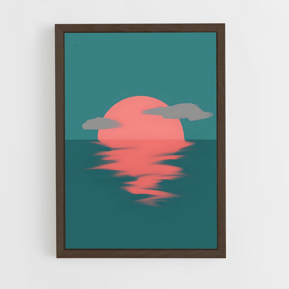 minimalist-1 cadre Bois foncé