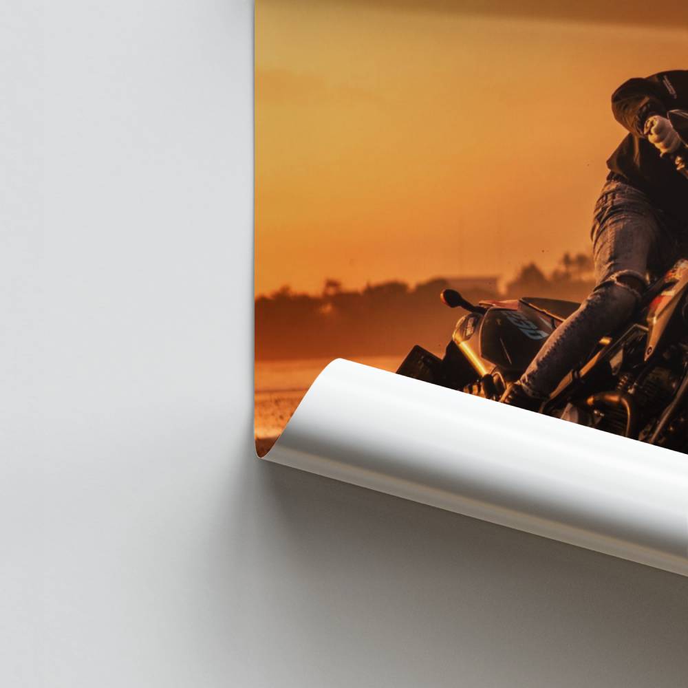 Poster Sunset Drift Moto-Cross