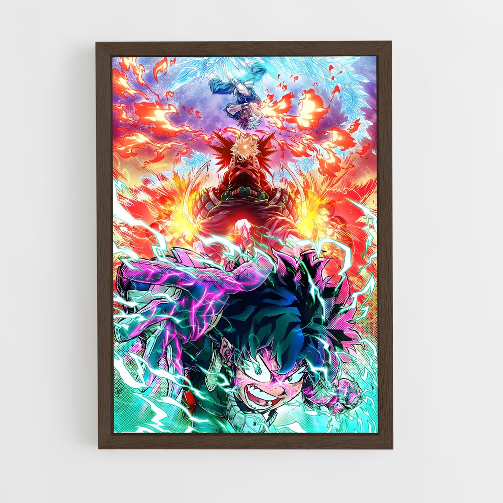 my-hero-academia-23 cadre Bois foncé