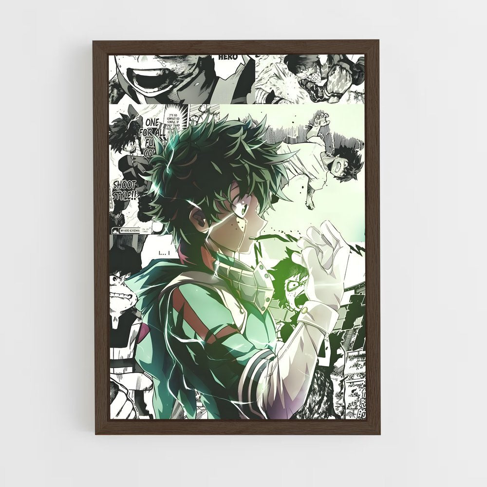 my-hero-academia-6 cadre Bois foncé
