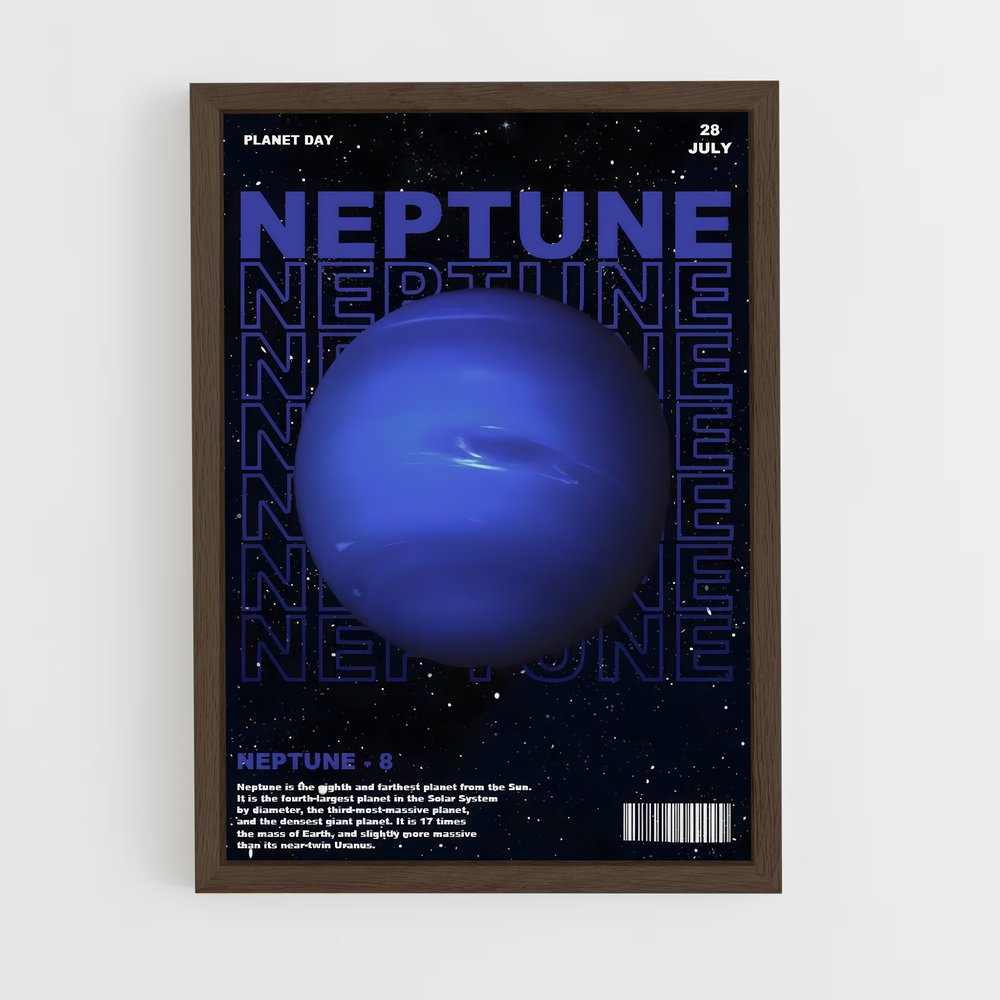 neptune-1 cadre Bois foncé