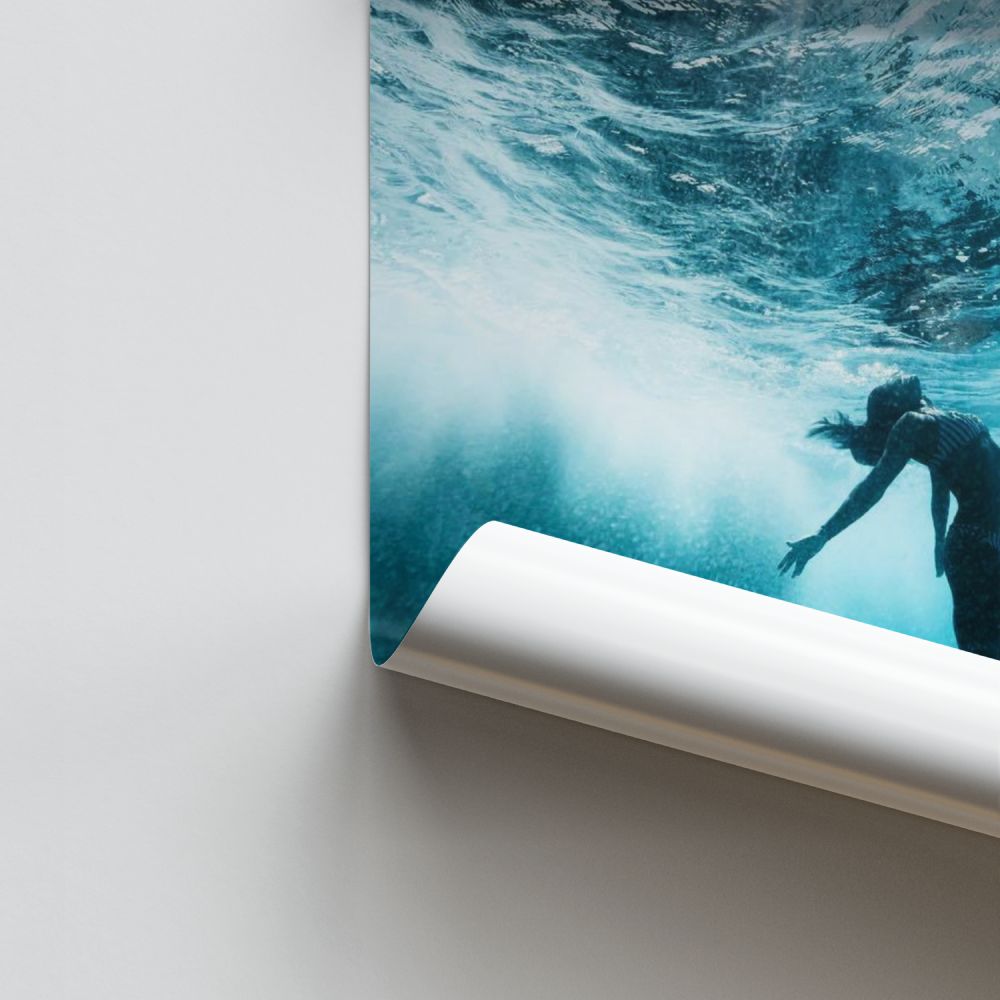 Poster Océan Femme