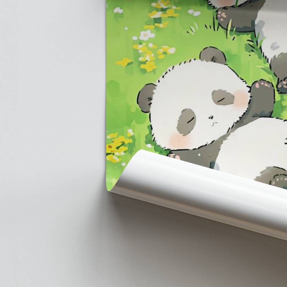 Poster Pandas Rêveurs