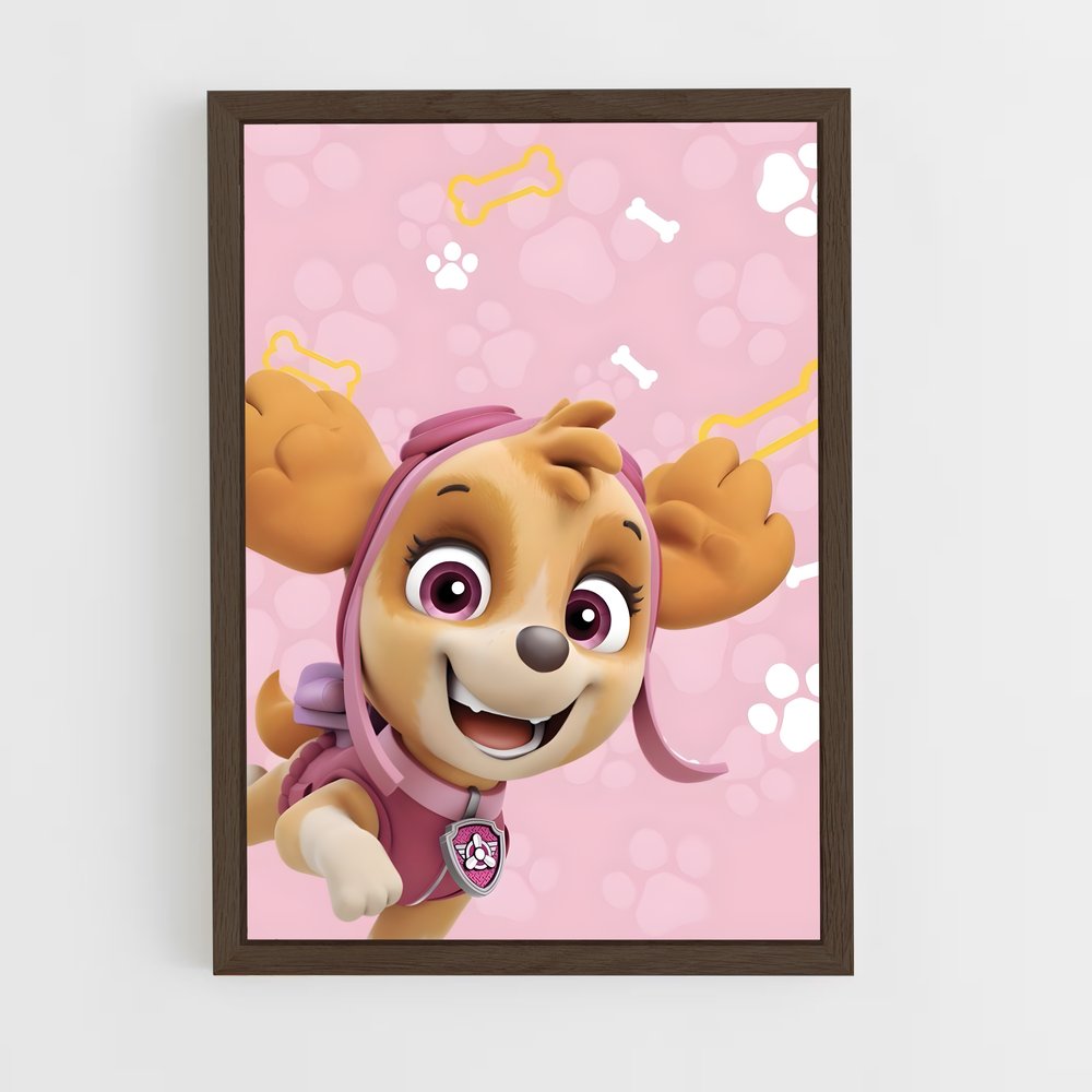 paw-patrol-11 cadre Bois foncé