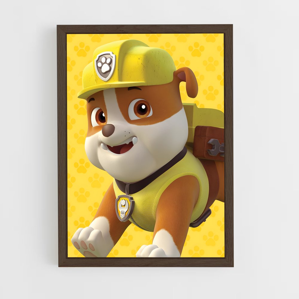 paw-patrol-16 cadre Bois foncé