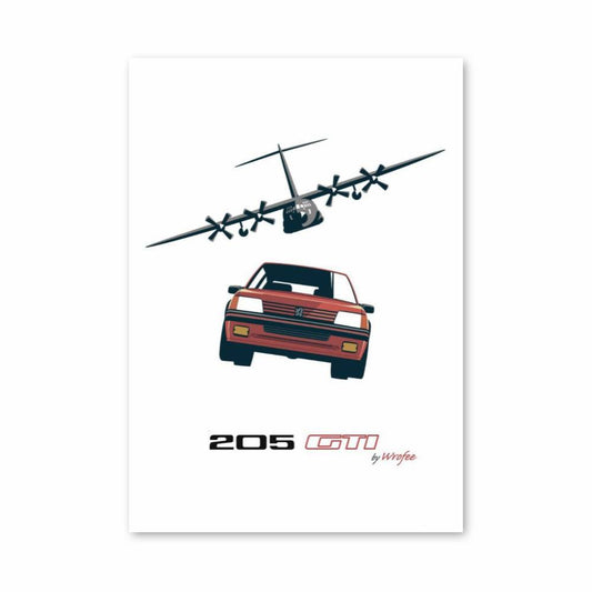 Poster Aventure 205 GTI