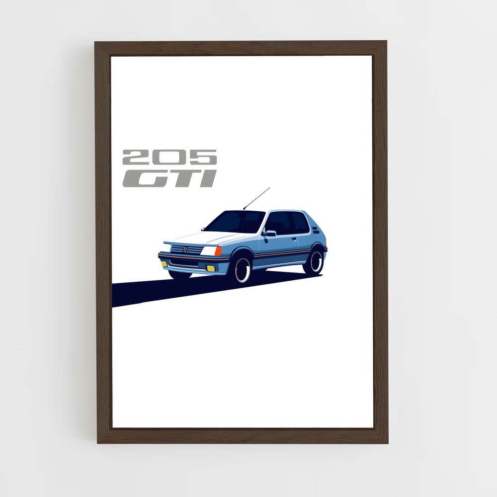 peugeot-5 cadre Bois foncé