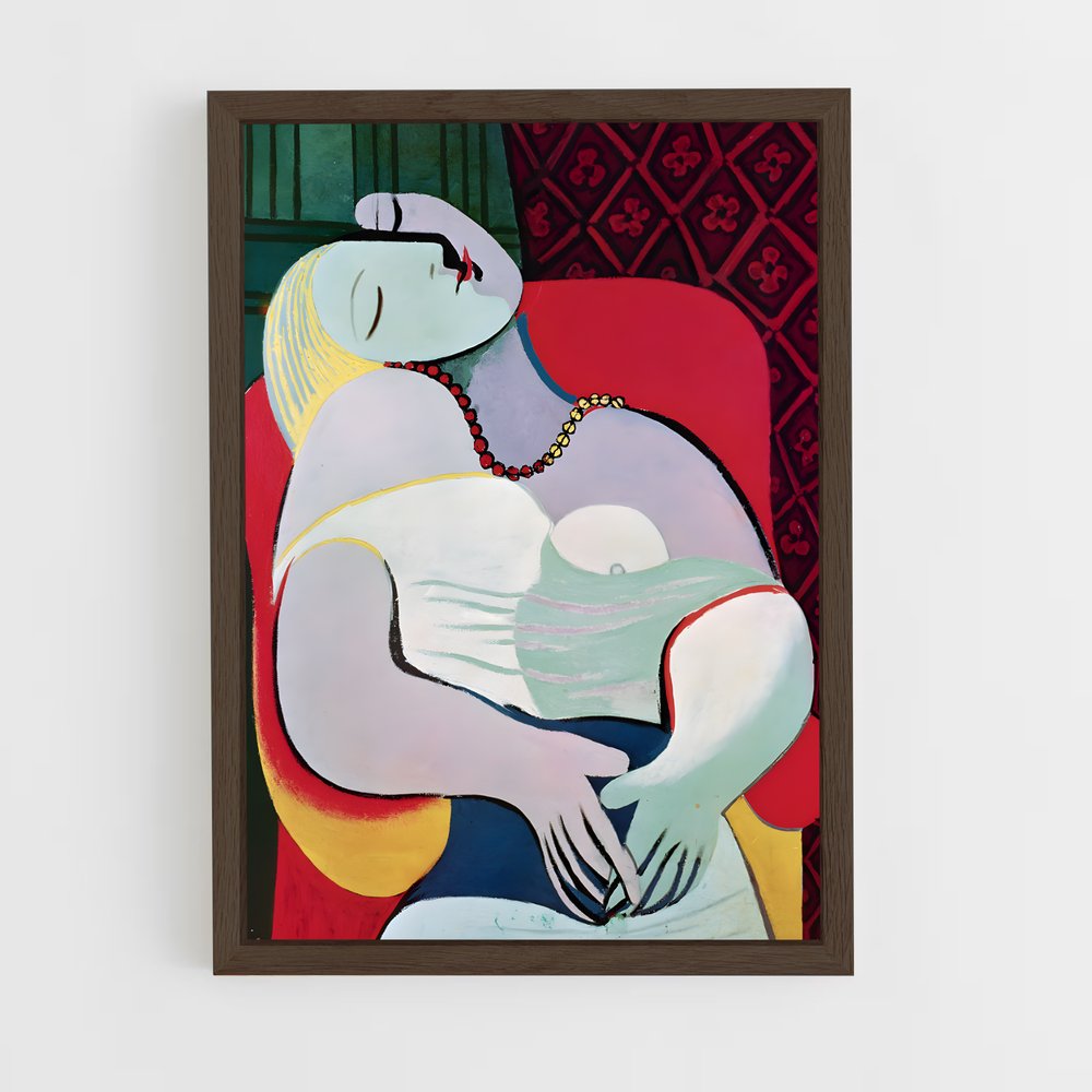 picasso-3 cadre Bois foncé