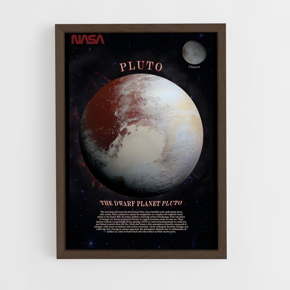 pluto-4 cadre Bois foncé
