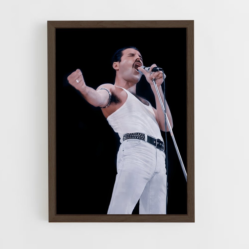 queen-1 cadre Bois foncé