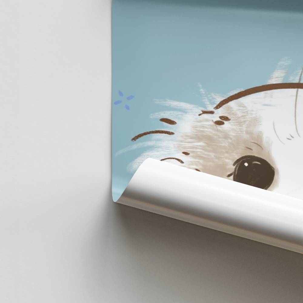 Poster Câlin Lapin