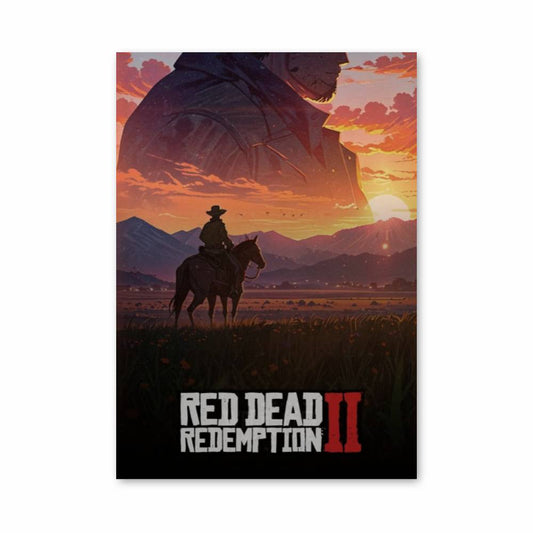 Poster Crépuscule Équestre