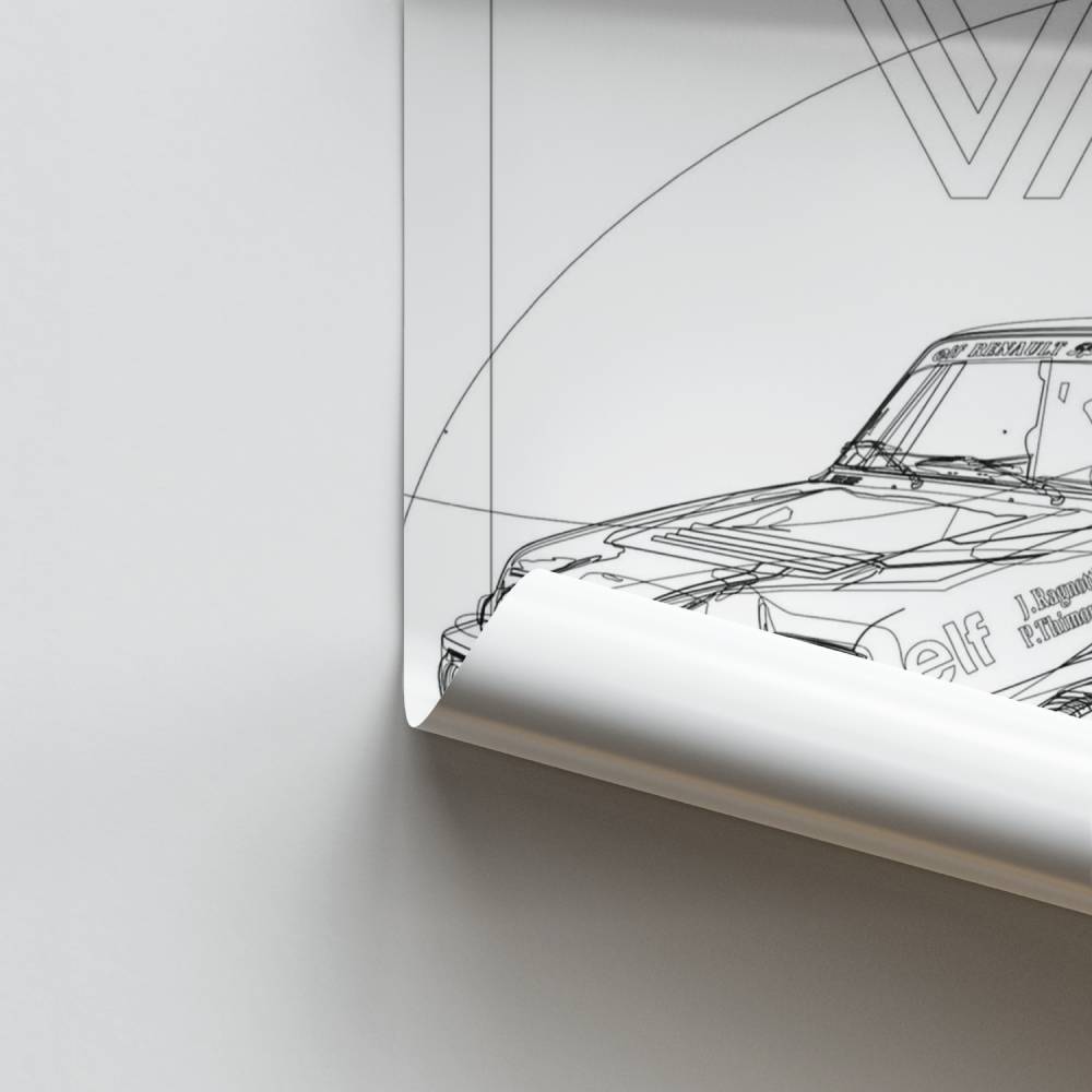 Poster Rétro Chic Renault 12