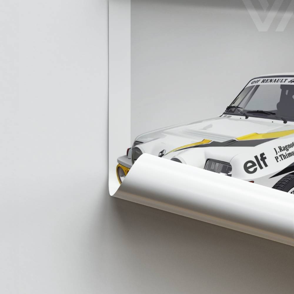 Poster Renault Turbo Vintage