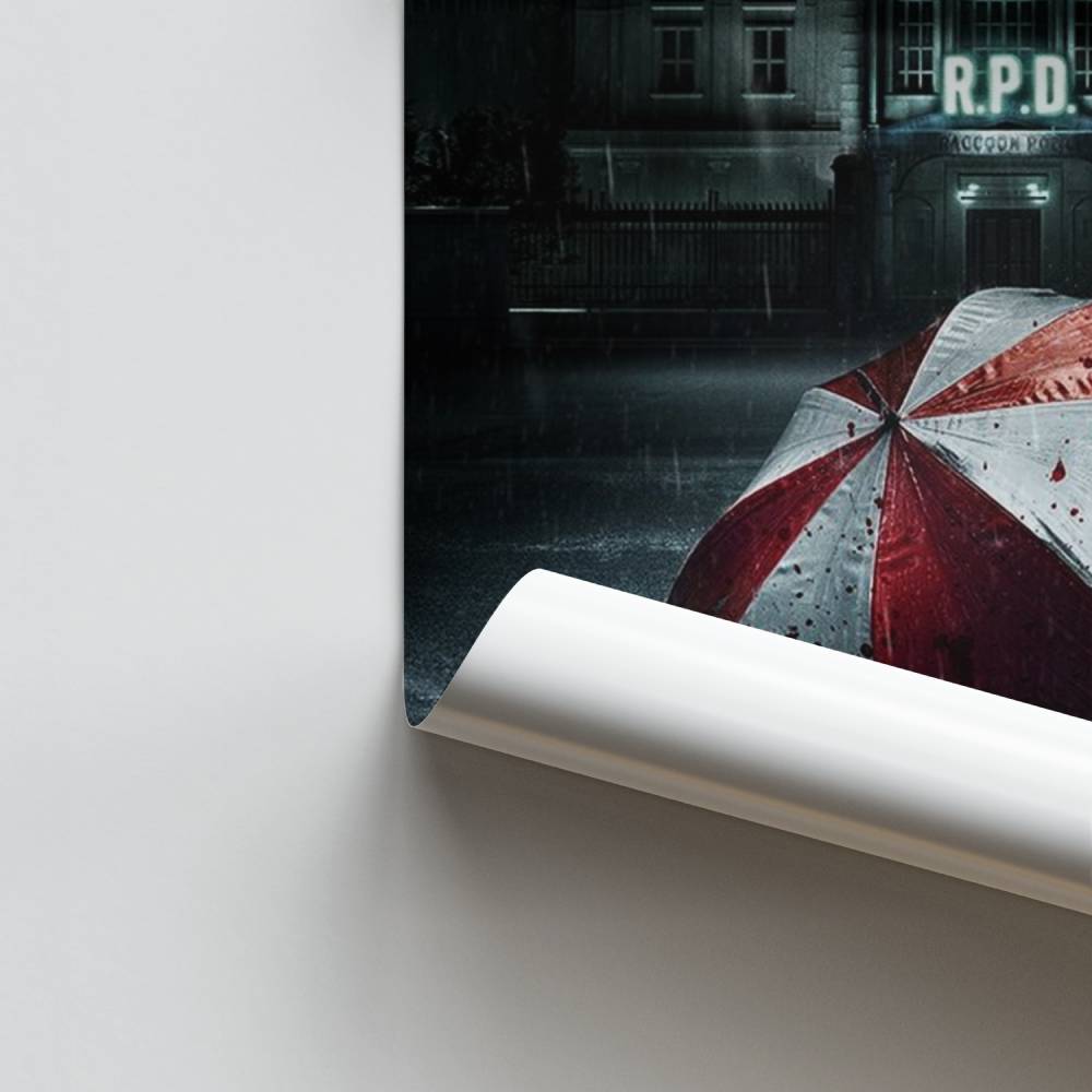 Poster Parapluie Raccoon