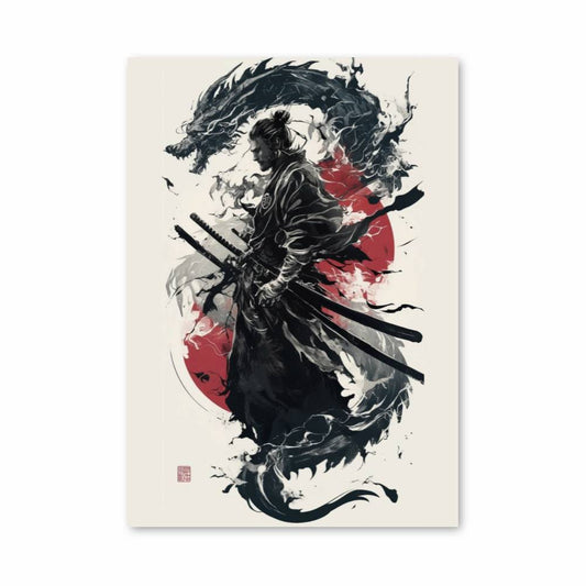 Poster Dragon Samouraï