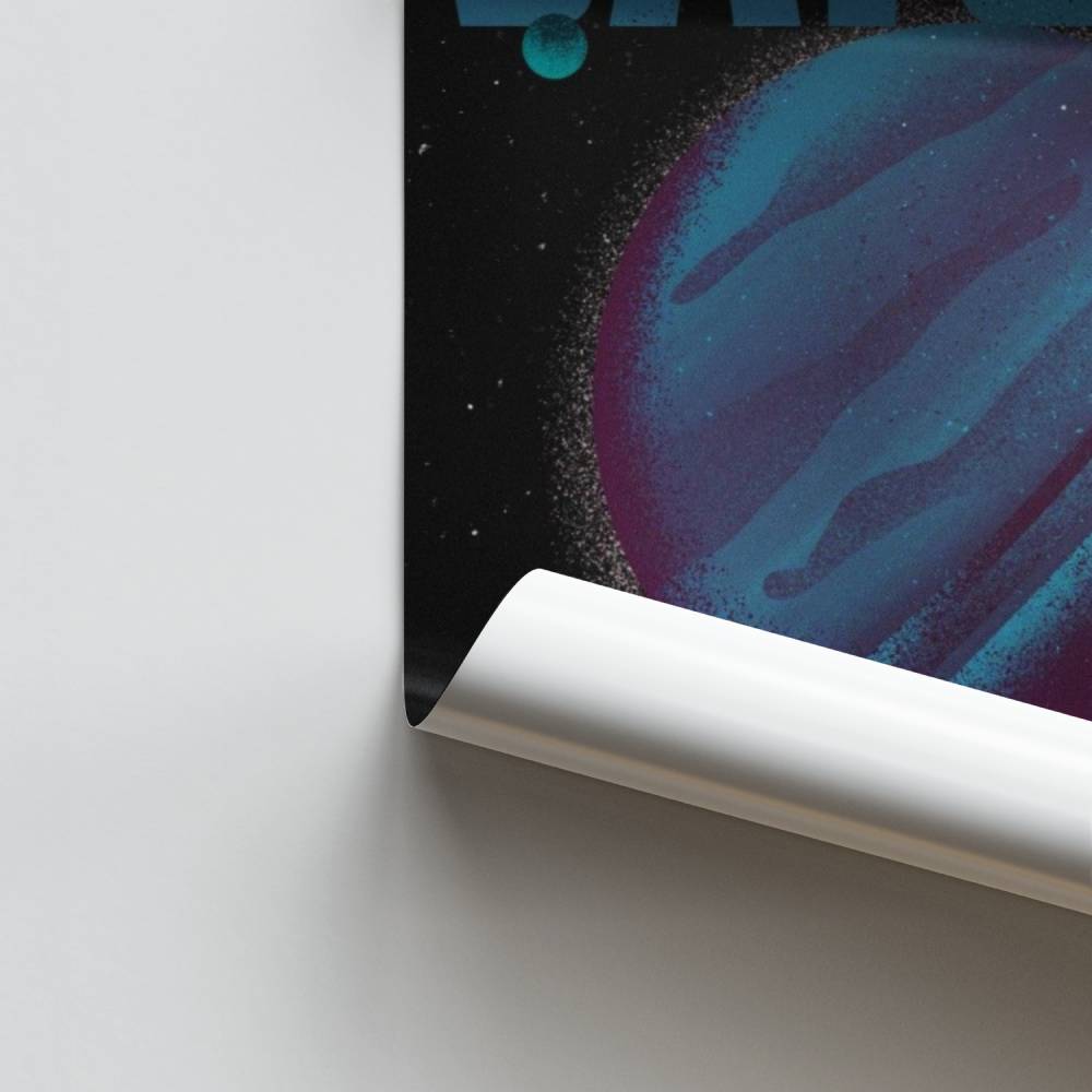 Poster Voyage Vers Saturne