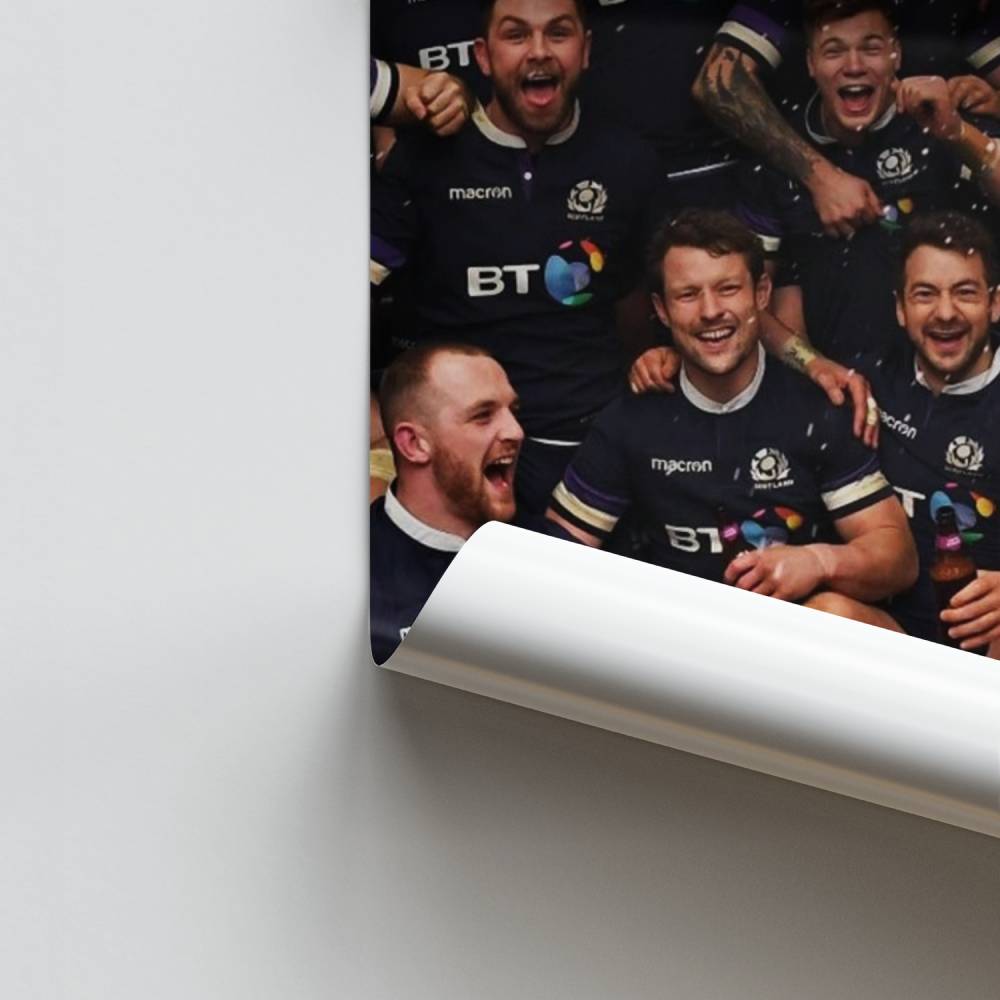 Poster Victoire Rugby Écossais