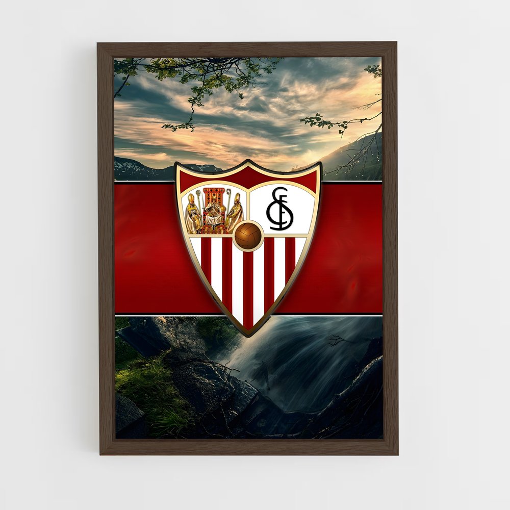 sevilla-fc-15 cadre Bois foncé